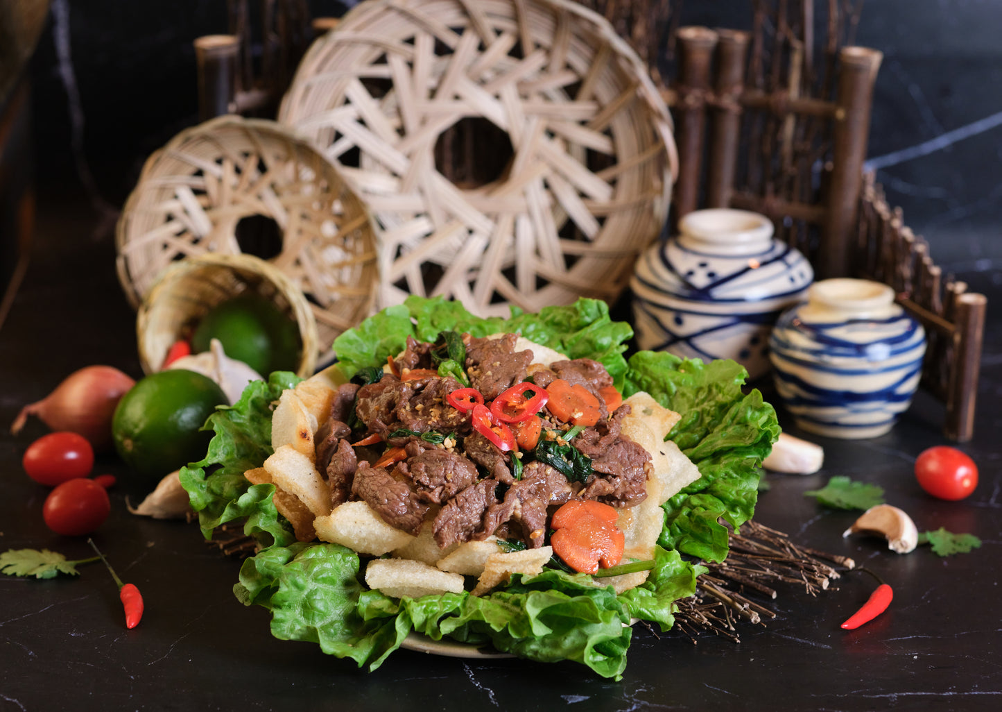 Phở chiên phồng - Crunchie “Pho” style