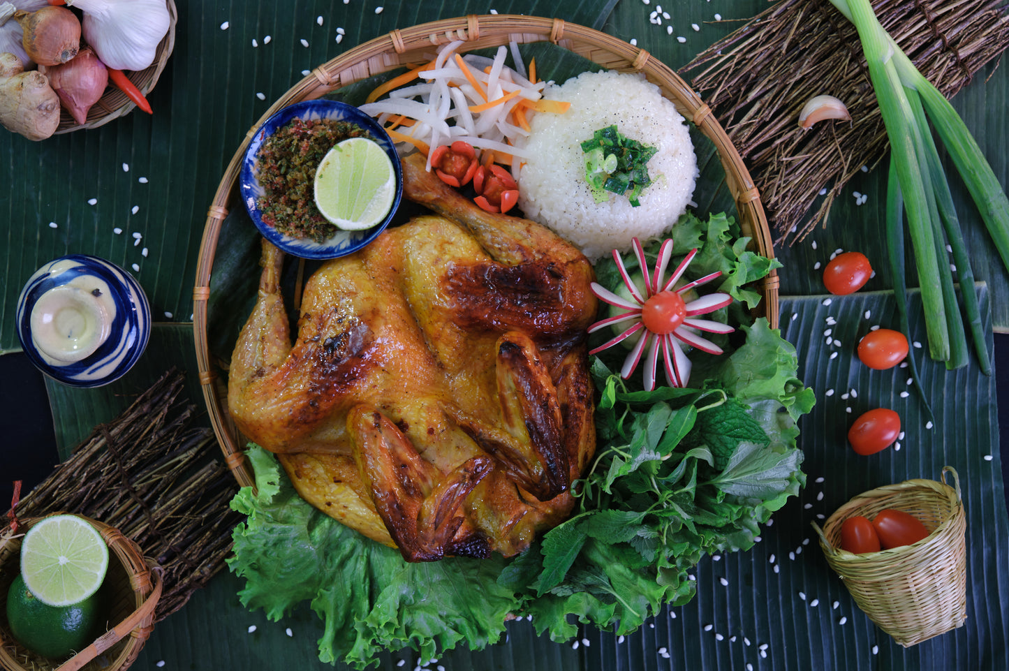 Mẹt gà nướng - Konia grill chicken