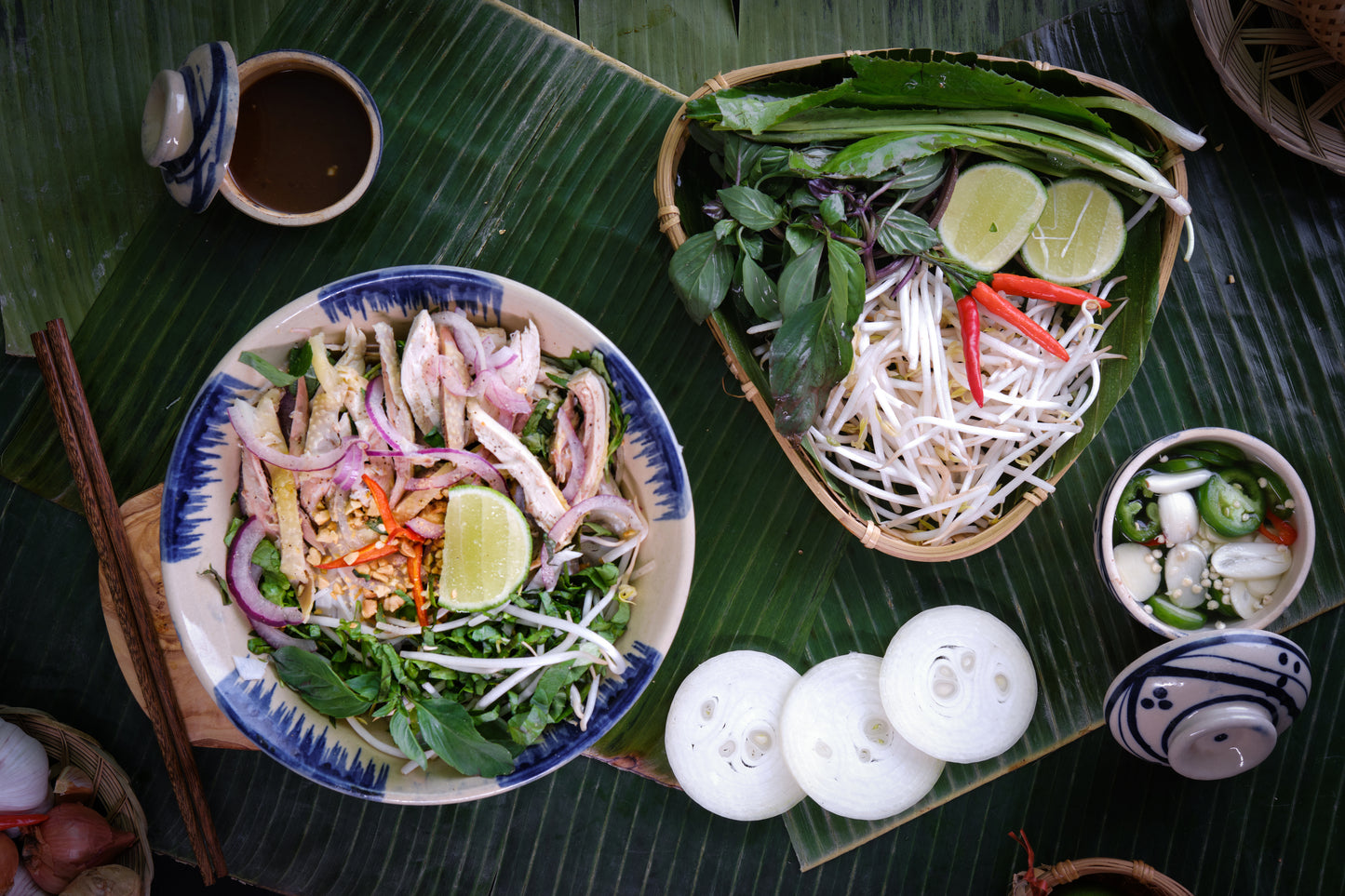 Phở gà trộn - Brothless Chicken Pho