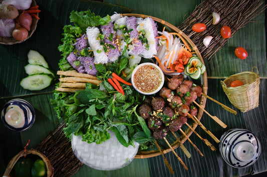 Mẹt nem, bò- DIY Platter